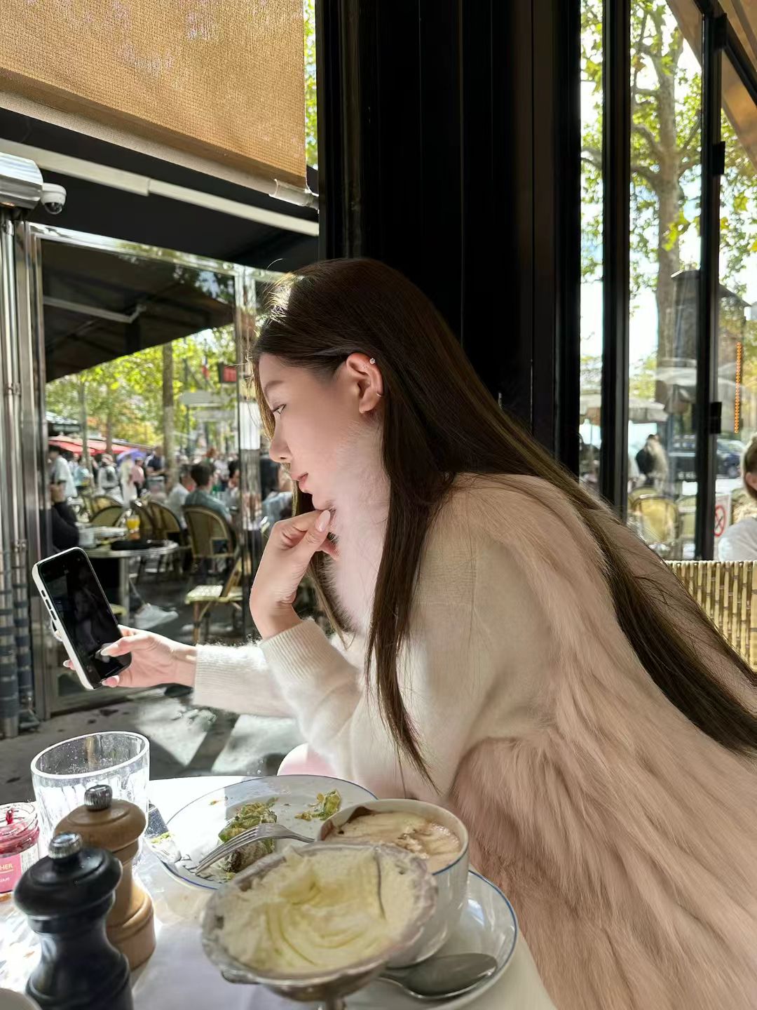 Kelly Designs 4 Colors Fox Fur Trim Vest with Car Stripe Design (Instock)