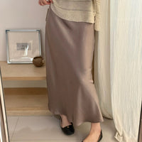 Kelly Designs Satin fishtail Long skirt-3 Colors (Instock)