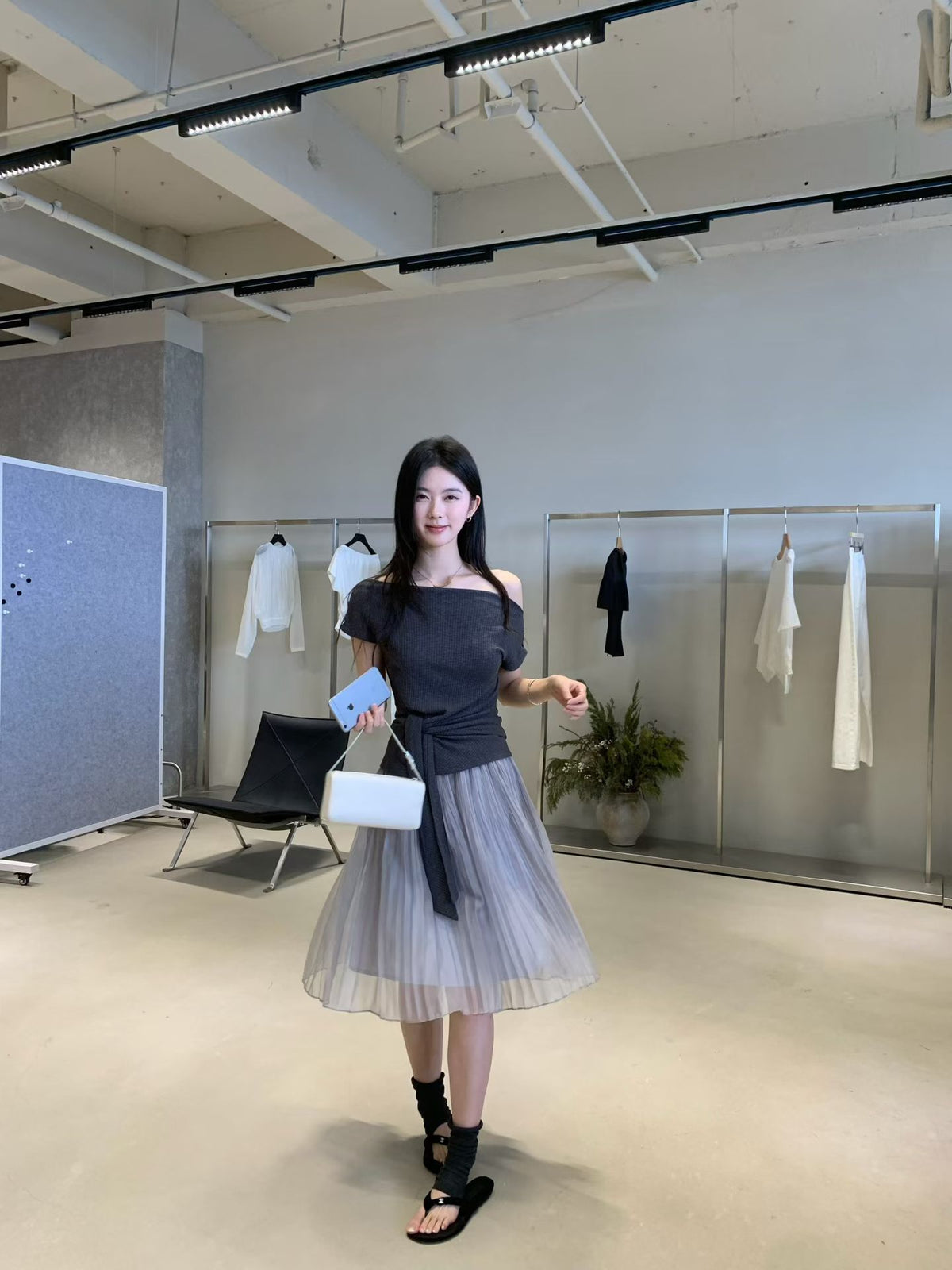 Kelly Designs Ribbons Grey TShirt (Instock)
