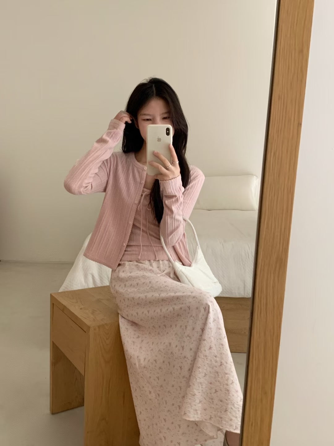 Kelly Designs Five Colors Cami Top and Cardigan Set (Instock)