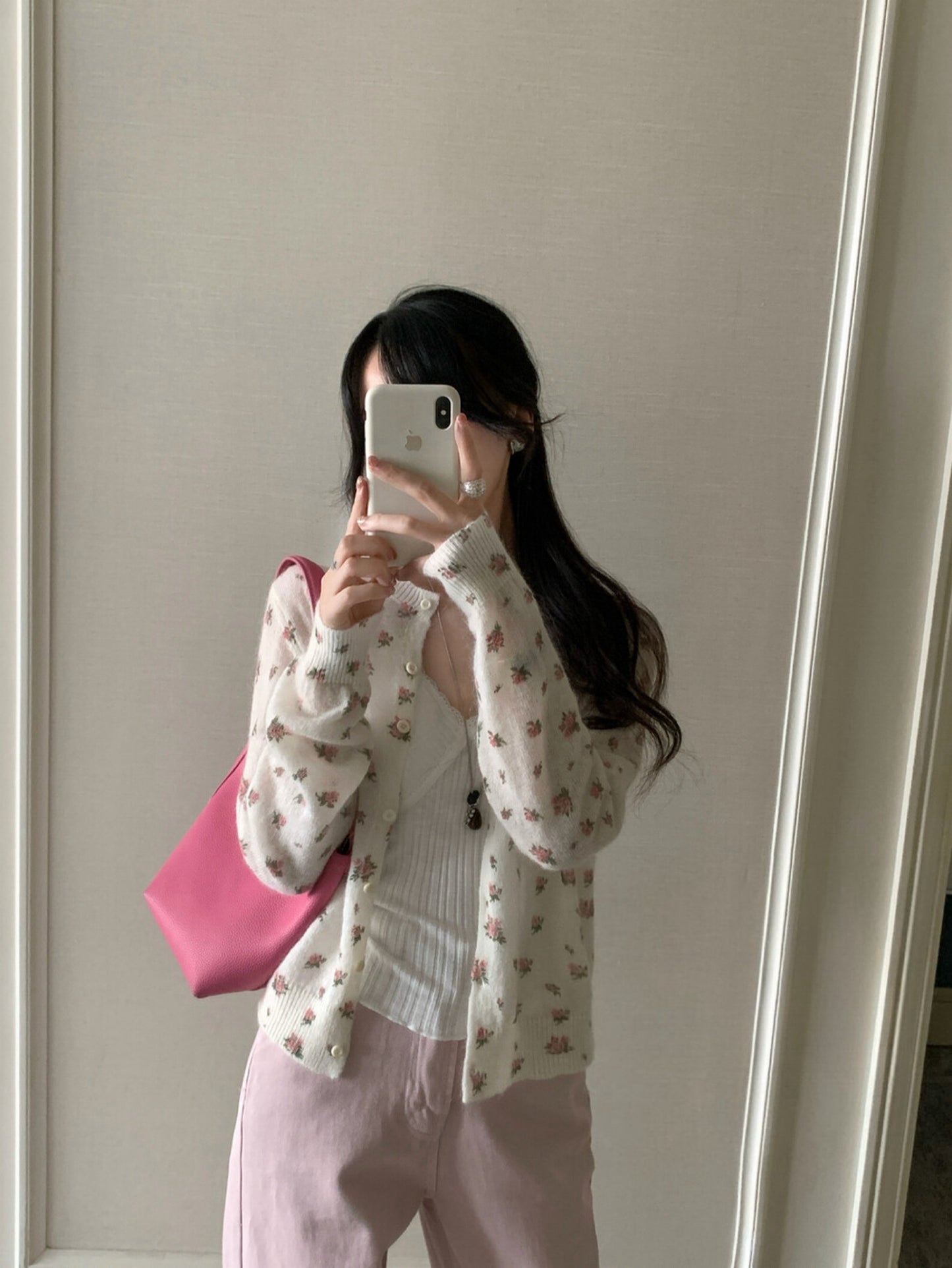 Kelly Designs Floras Beige Mohair Cardigan (Instock)