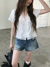 Korean APM Collection Lace Top -2 Colors (Instock)