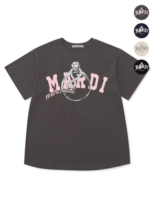 Mardi Mercredi TSHIRT RING WITH ROCK_4COLORS (Instock)