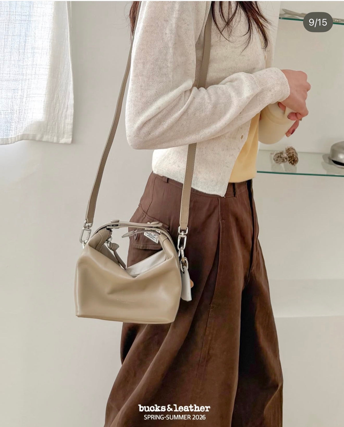 Korean APM Collection BUCKS&LEATHER Leather Bag (Preorder)