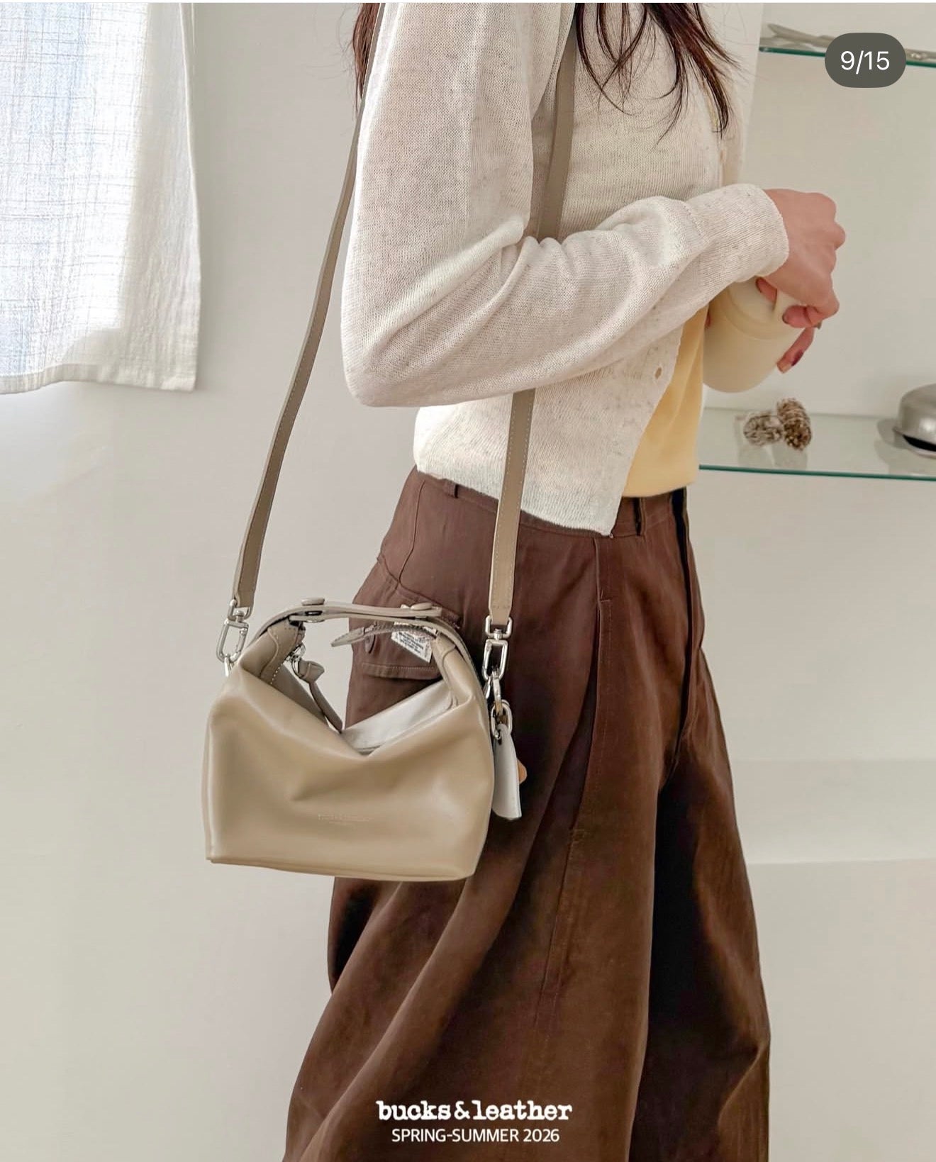 Korean APM Collection BUCKS&LEATHER Leather Bag (Preorder)