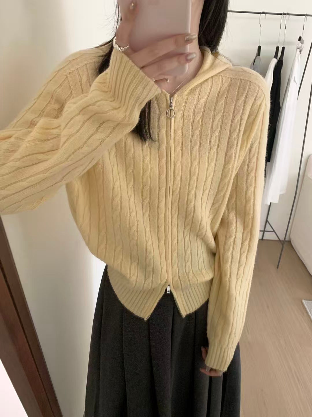 Kelly Designs Wool Multiple Colors Zip Up Cardigan (Instock)