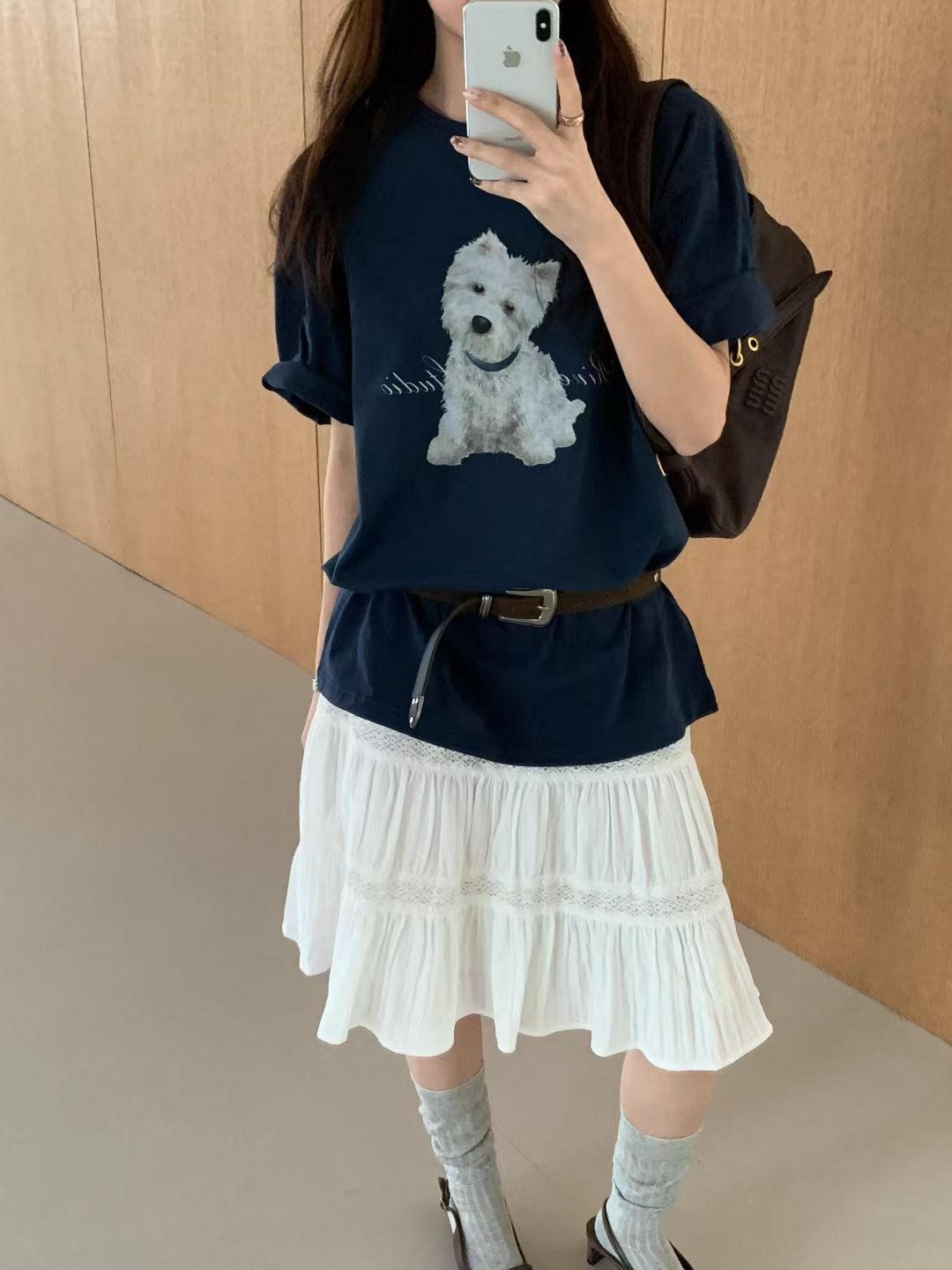 Korean APM Collection White Skirt (Instock)