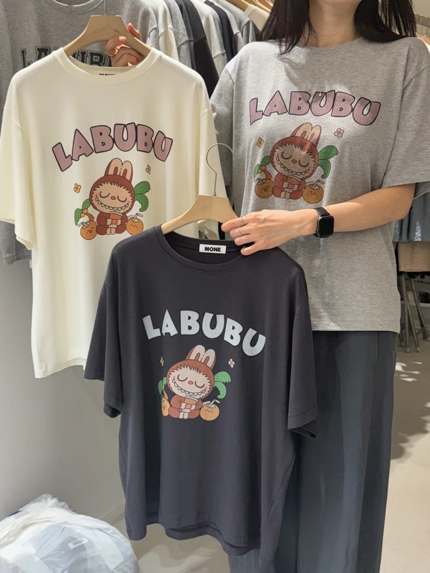 Korean APM Collection Labubu Graphic T-Shirt (Instock)