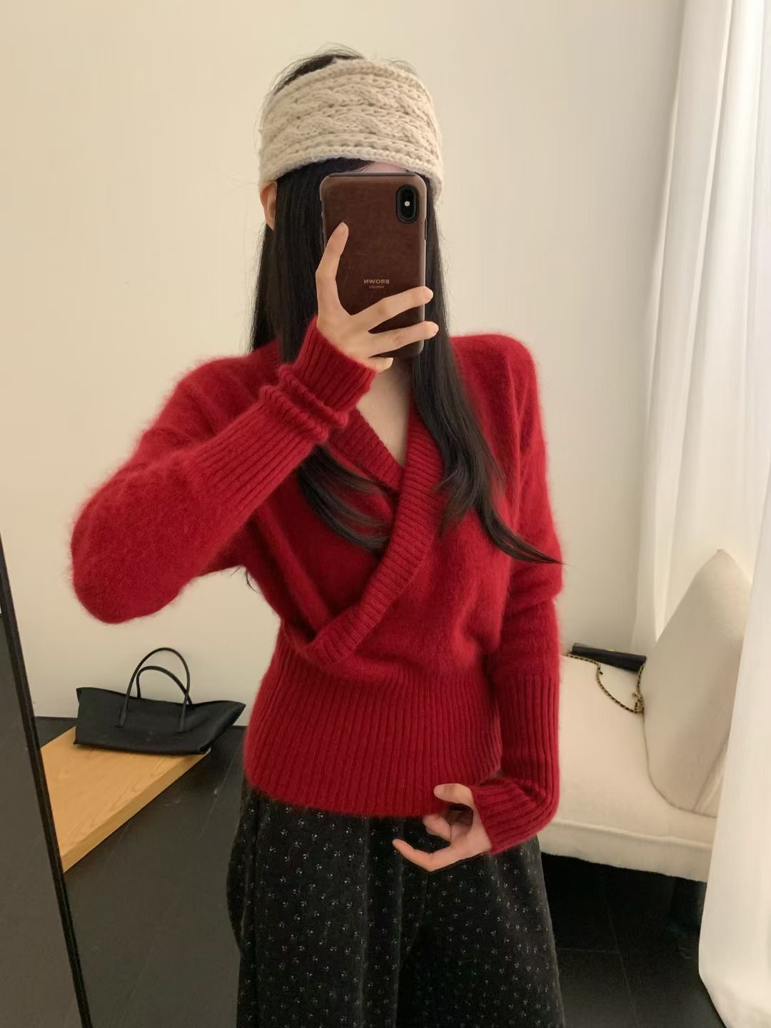 Kelly Designs Soft V-Neck Wrap Knit Sweater-3 Colors (Instock)