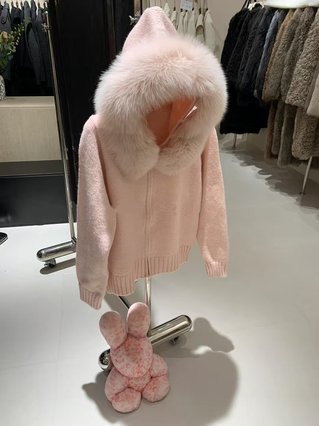 Kelly Designs 9 Colors Fox Fur Zip Up Jacket (Instock)