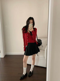 Kelly Designs Red Cami Top and Cardigan Set (Instock)