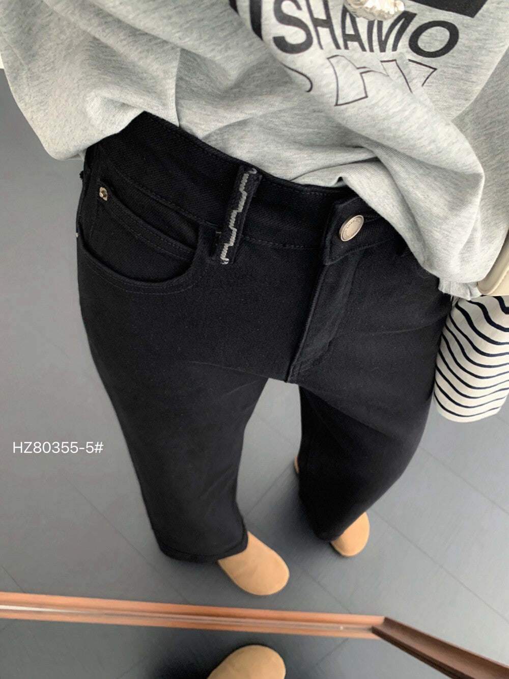 Kelly Designs Black Fall Jeans(Instock)
