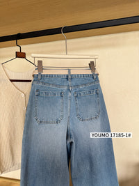 Kelly Designs Front Pocket Jeans With Belt (Instock)