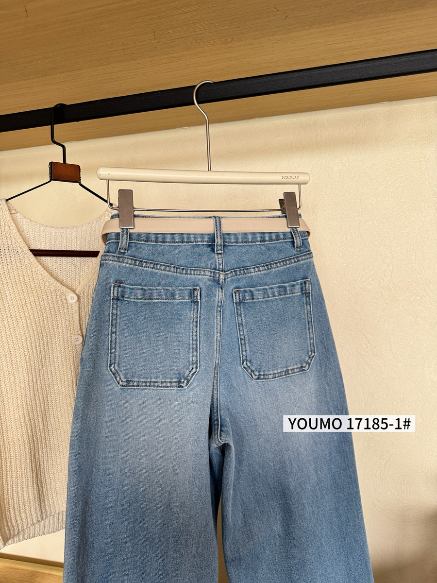 Kelly Designs Front Pocket Jeans With Belt (Instock)