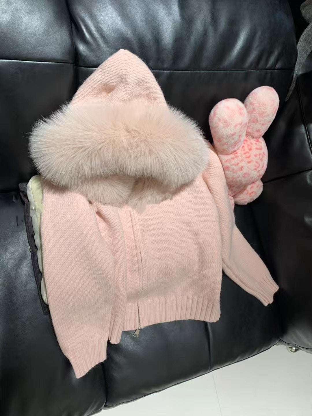 Kelly Designs 9 Colors Fox Fur Zip Up Jacket (Instock)