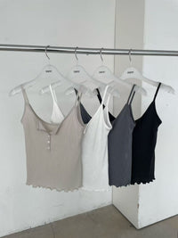Korean APM Collection U Neck Cami Top-4 Colors (Instock)