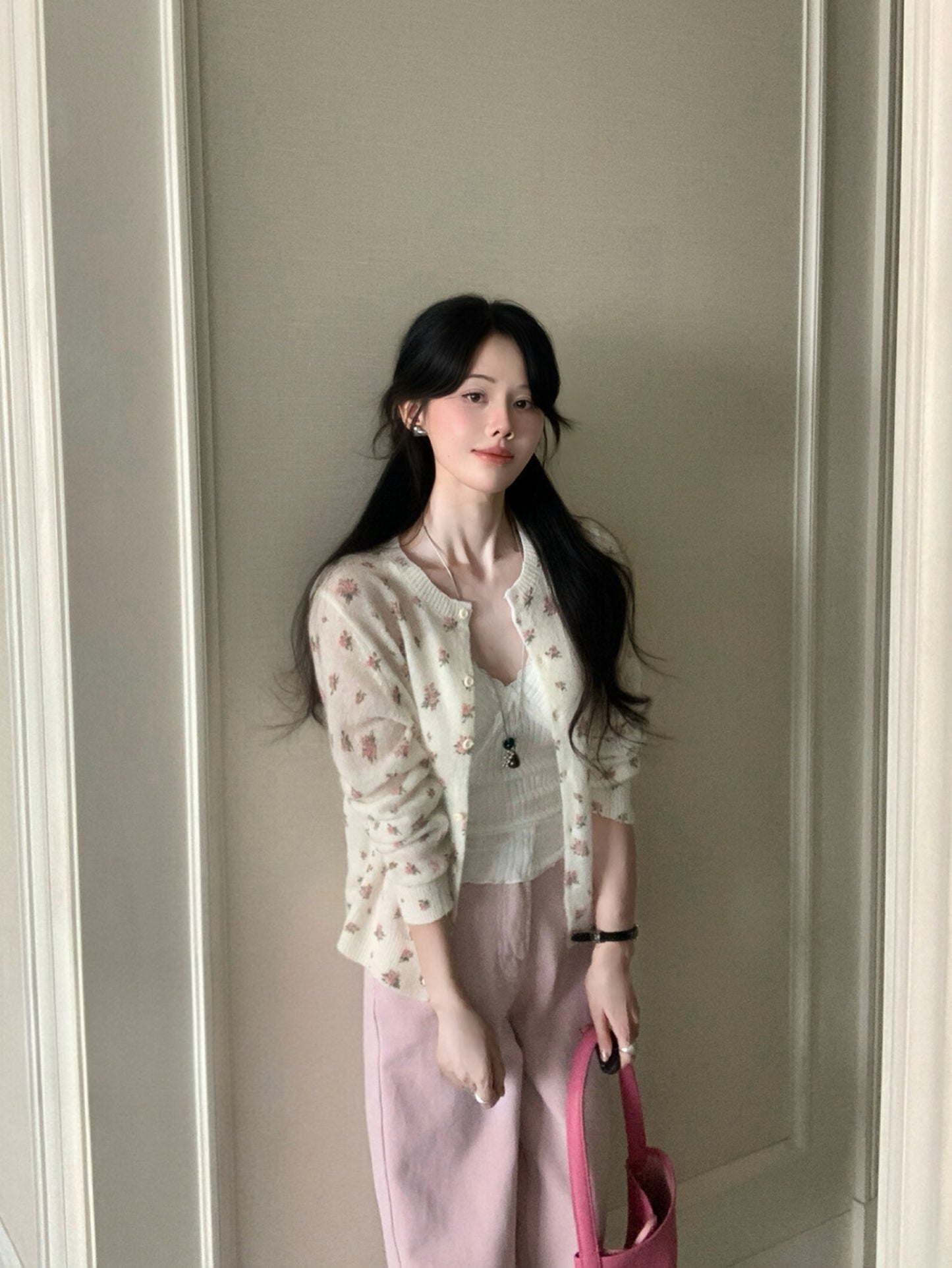 Kelly Designs Floras Beige Mohair Cardigan (Instock)