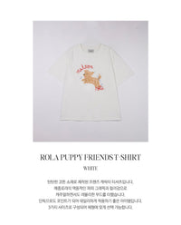 Rolarola Puppy Friends T-Shirt White (Instock)