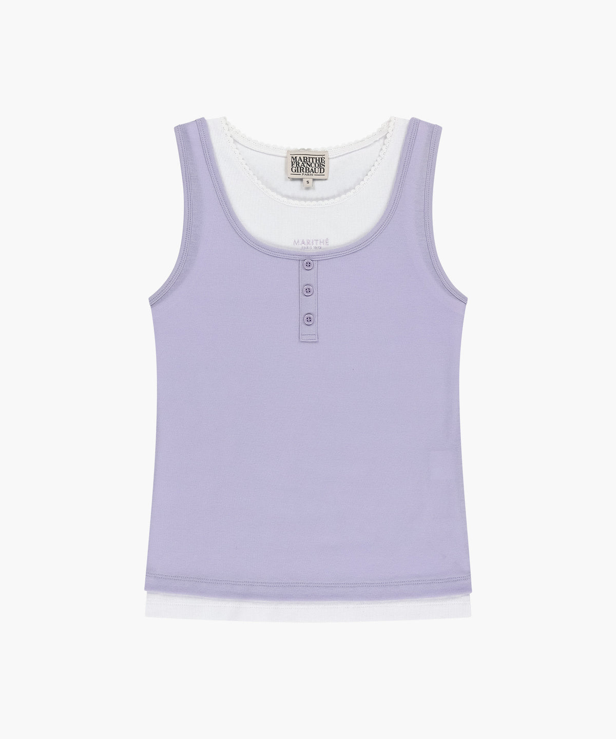 Marithe W LAYERED SLEEVELESS lavender (Instock)