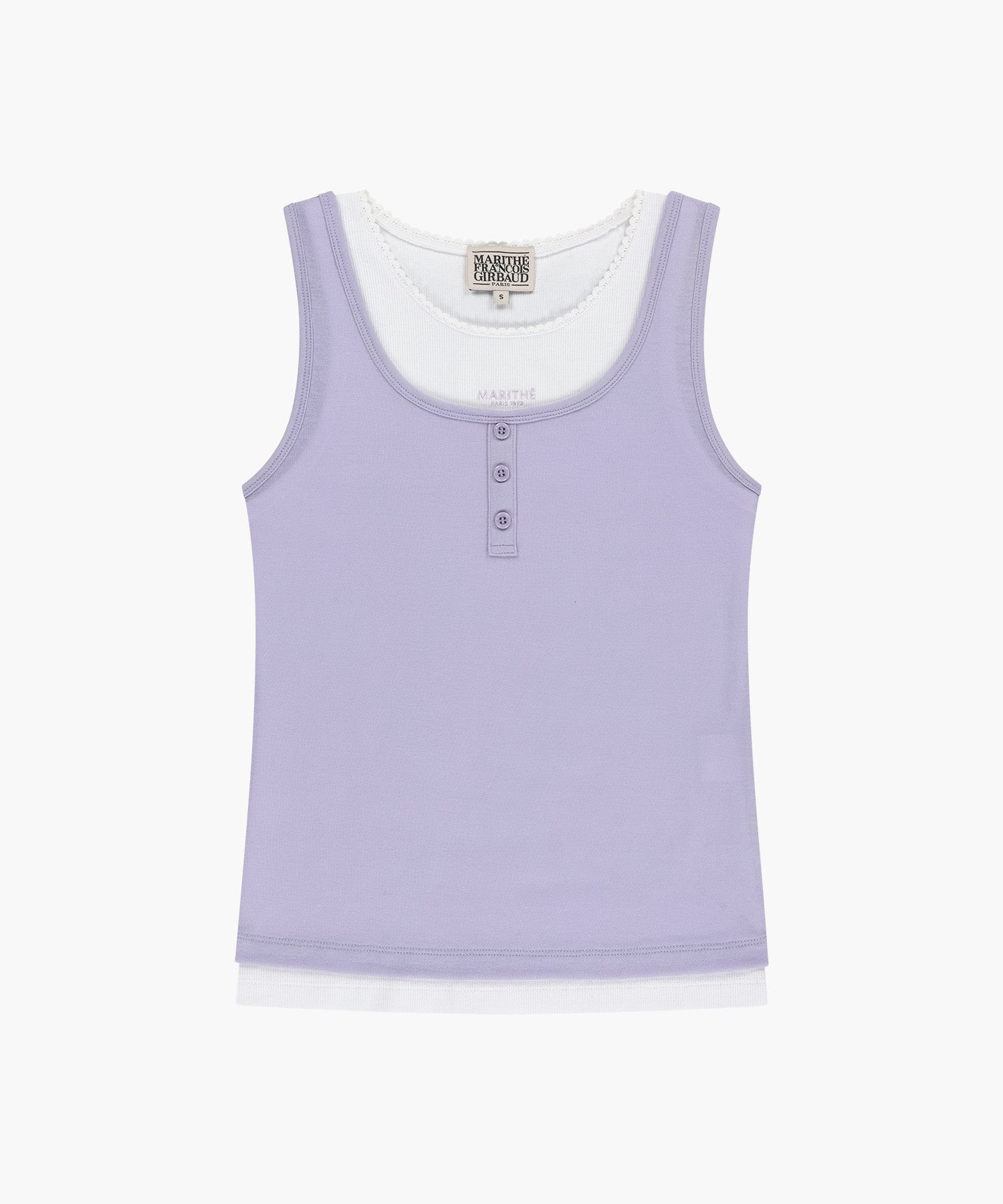 Marithe W LAYERED SLEEVELESS lavender (Instock)