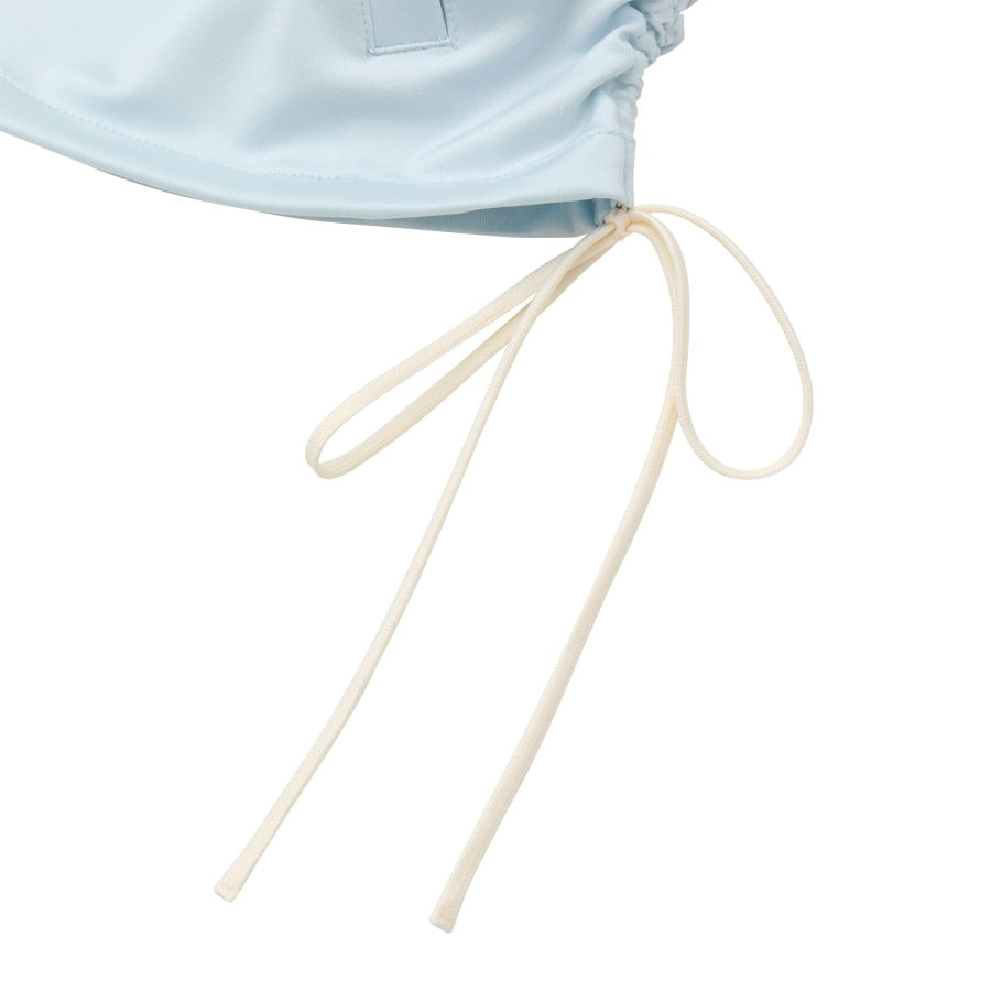 Korean Collection Nerdy 2pcs RIBBON TRACK SHORTS Blue SET (Instock)