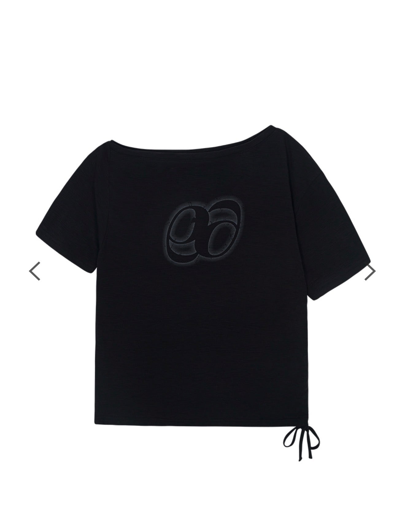 ASON Kiki Boxy Shirring Tee – Black
(Instock)