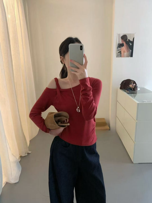 Kelly Designs Off Shoulder Red Top (Instock)