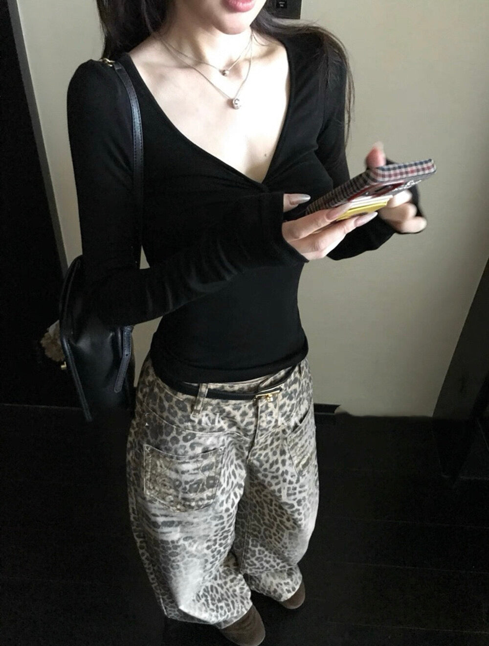 Kelly Designs Twist-Front V-Neck Slim Fit Base Top – Soft & Flattering (Instock)