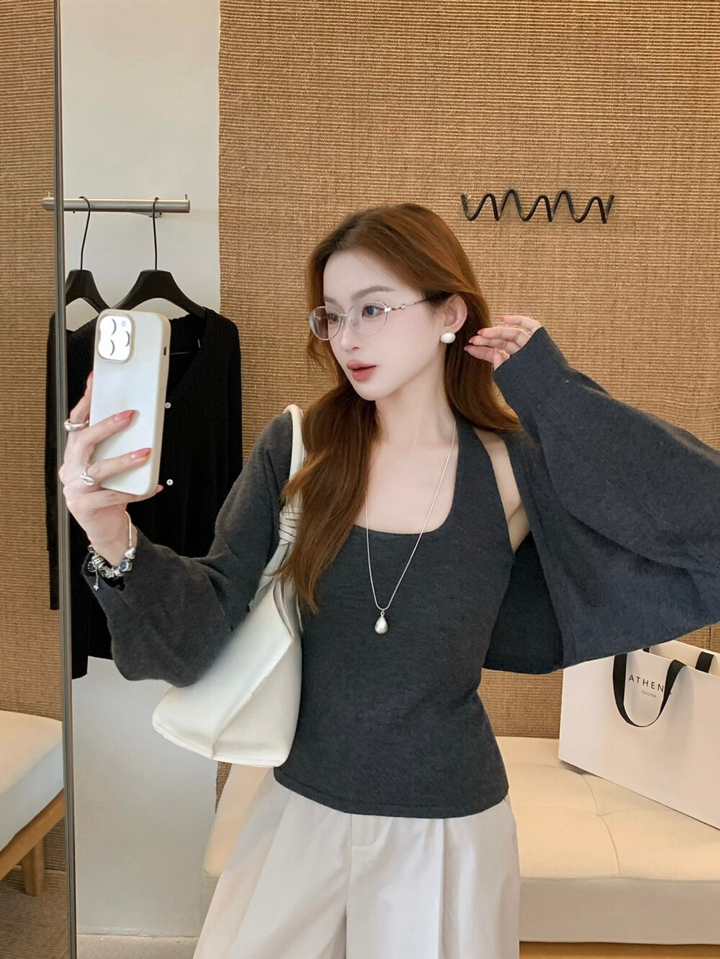 Kelly Designs Tank Top and Cardigan Set (Instock)