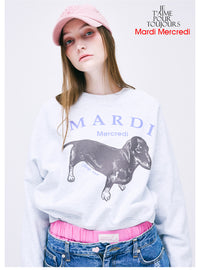 Mardi Mercredi SWEATSHIRT RAGLAN DDANJI_HEATHER PURPLE (Preorder)