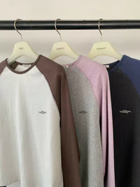 Korean APM Collection | Underson Meet Raglan Long Sleeve T-Shirt (Instock)