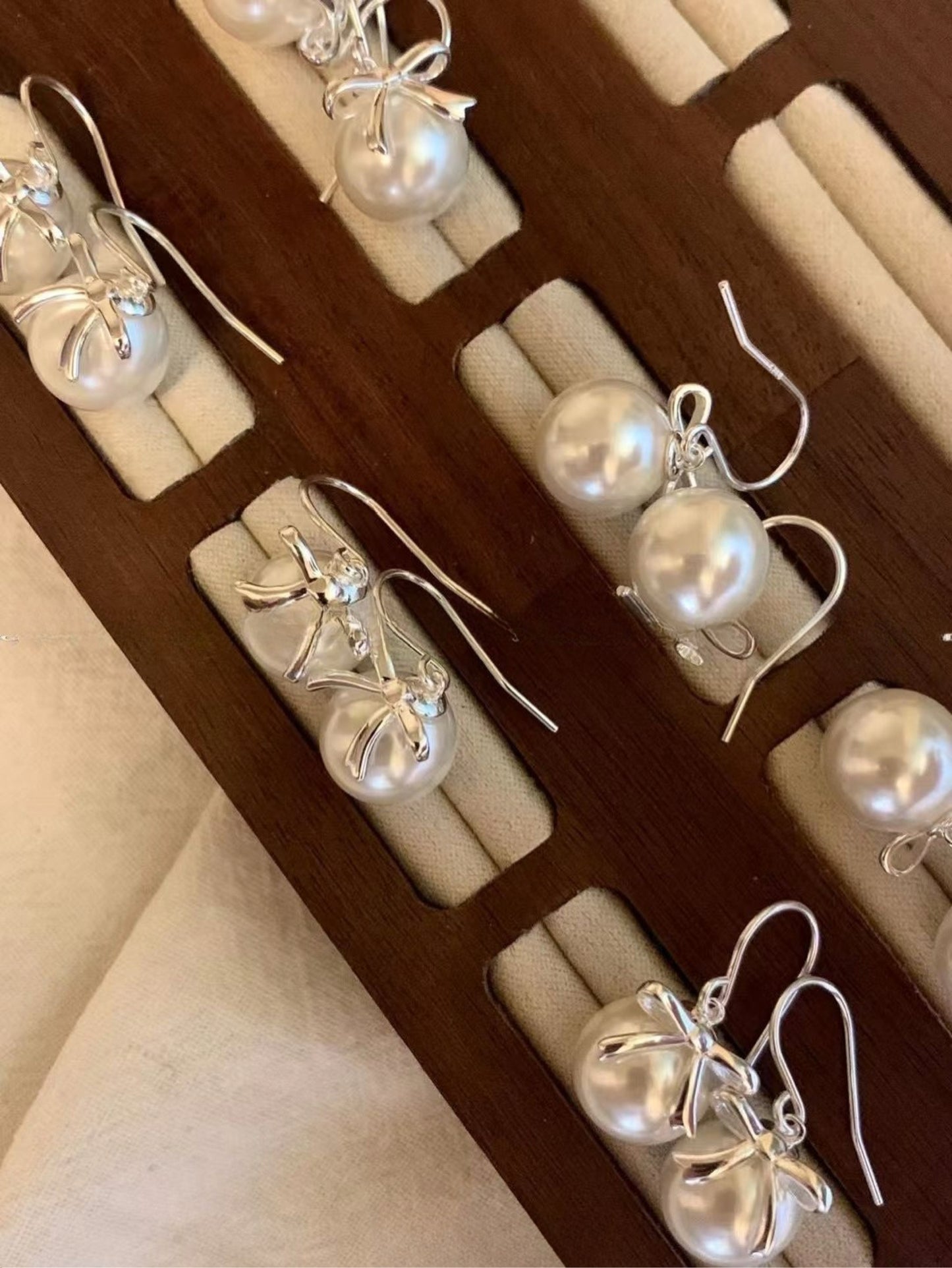 Kelly Designs 925 Silver Elegant Pearl Drop Earrings (Instock)