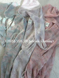 Korean APM Collection I Miss You Purple Dress (Instock)