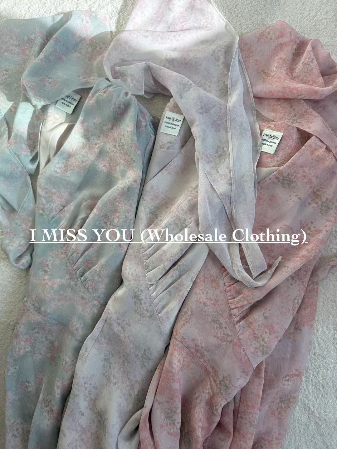 Korean APM Collection I Miss You Purple Dress (Instock)