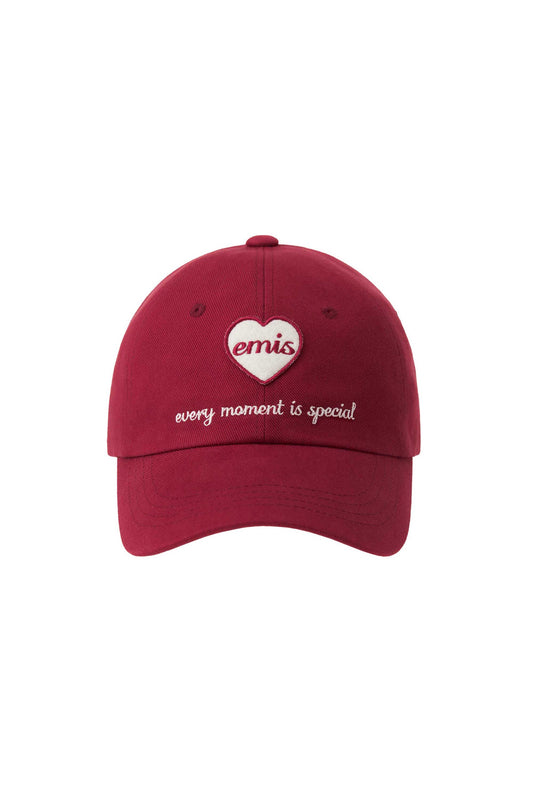 EMIS HEART WAPPEN BALL CAP-RED (Instock)