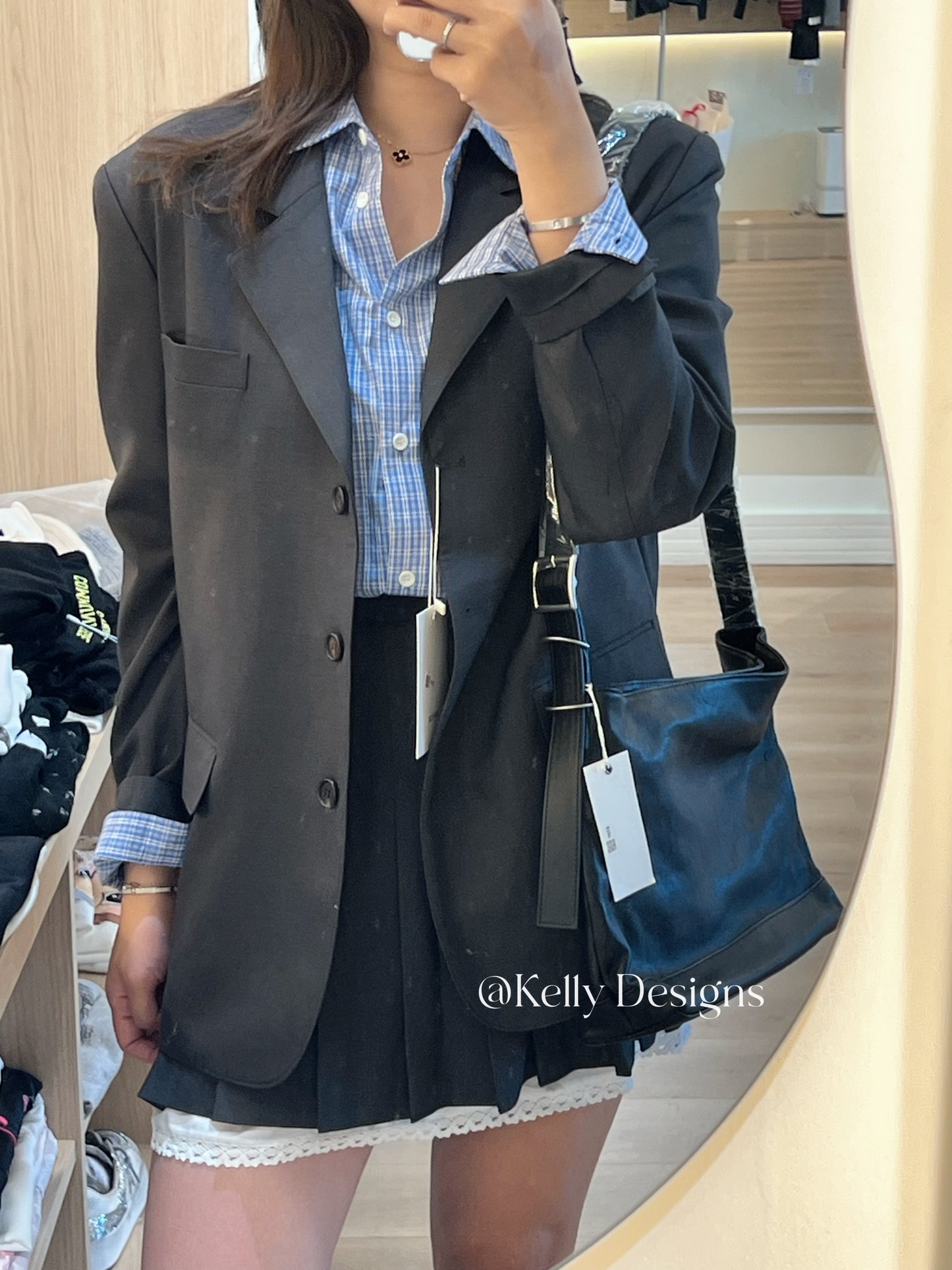 Korean APM Collection Dark Grey Blazer (Instock)