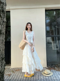 Kelly Designs Layer Beige Skirt & Top (Instock)