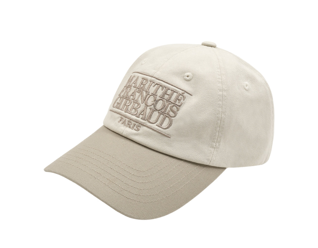 Marithe Classic Logo 6Panel Color Block Cap Beige (Preorder)