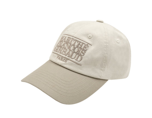 Marithe Classic Logo 6Panel Color Block Cap Beige (Preorder)