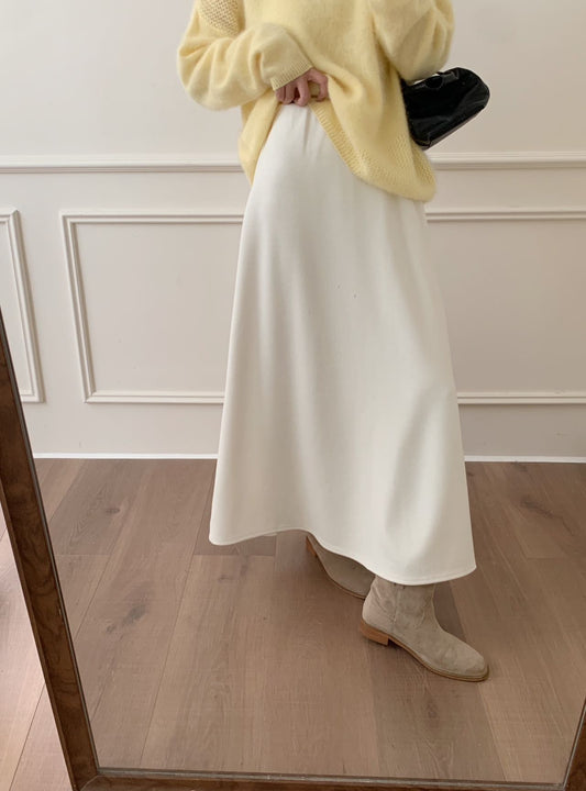 Kelly Designs Cashmere Blend Flared 3 Colors Skirt (Instock)