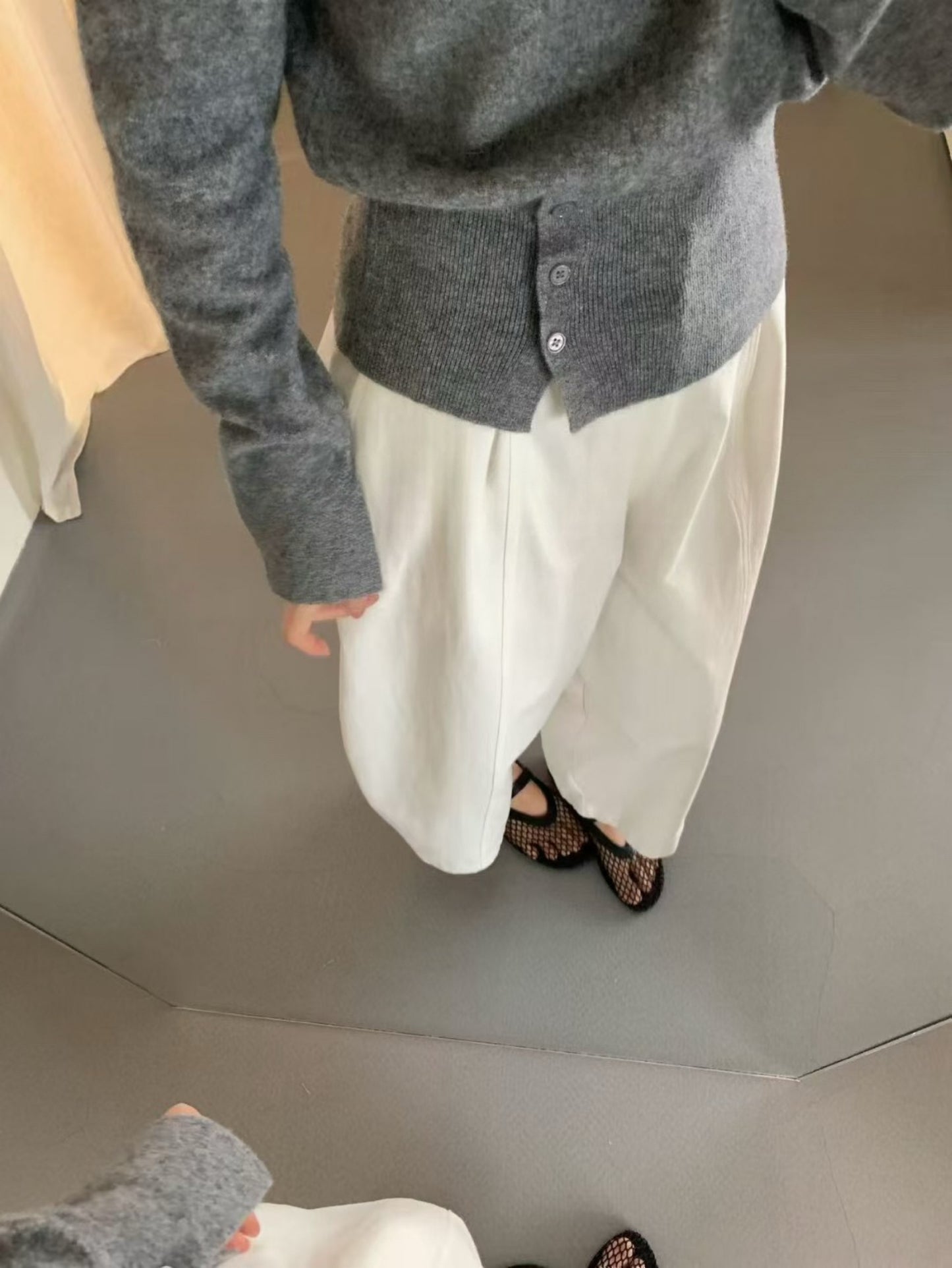 Kelly Designs Off Shoulder Gray Top (Instock)