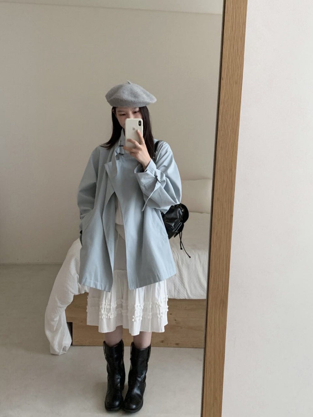 Kelly Designs Chic D-Ring Belted Short Trench (Instock)