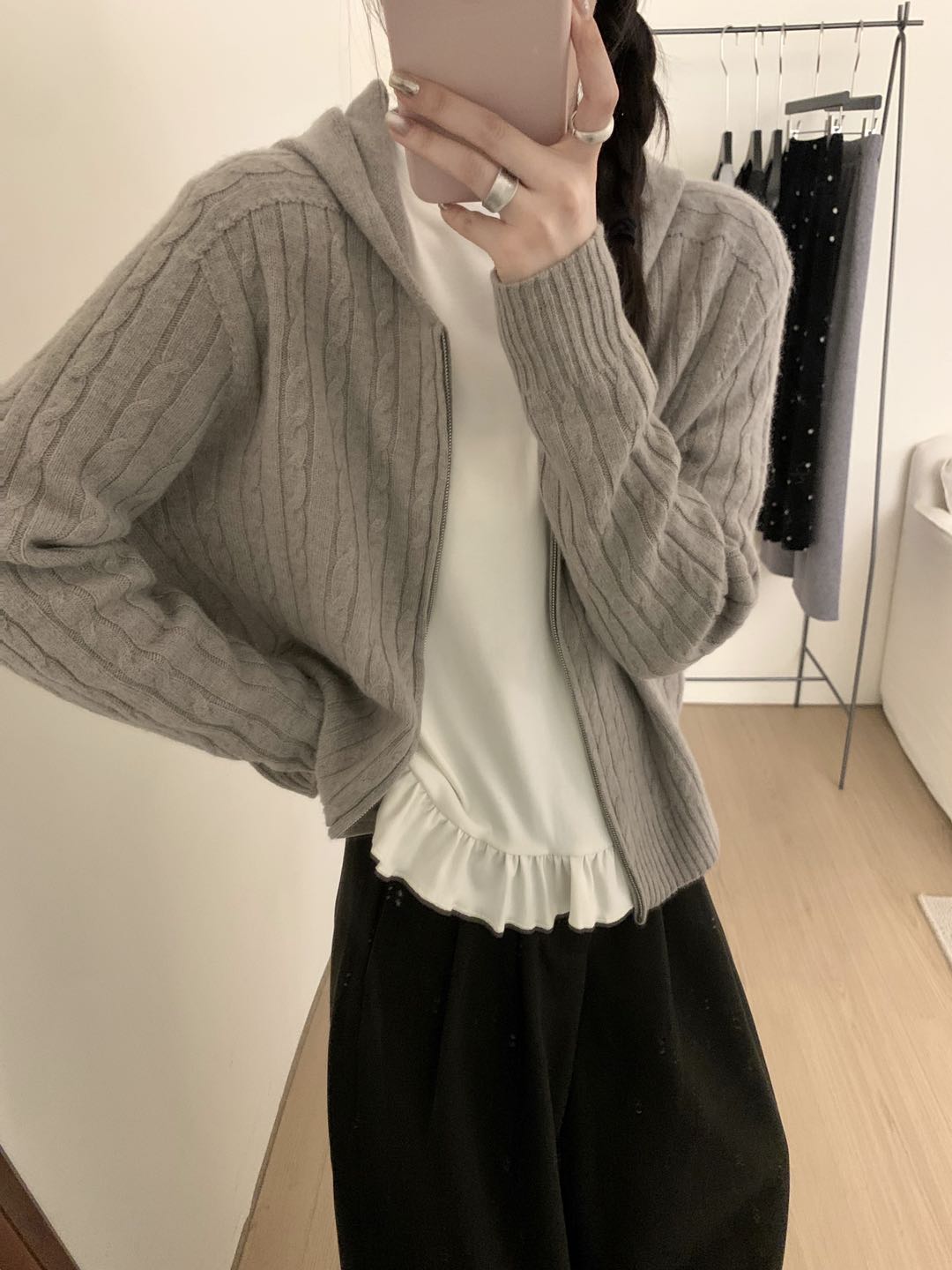 Kelly Designs Wool Multiple Colors Zip Up Cardigan (Instock)