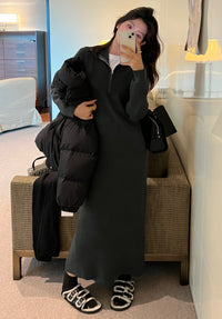 Kelly Designs Winter Half Zip-up Dress (Instock)