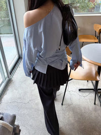 Korean APM Collection Blue Shirt  (Instock)