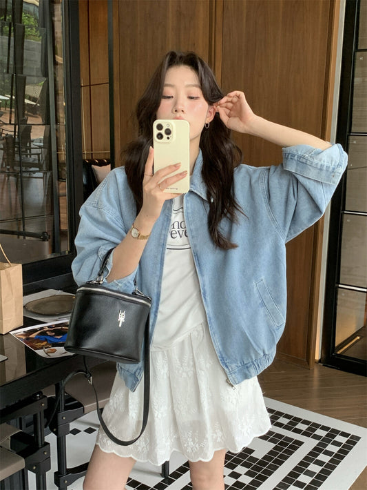 Kelly Designs Korean Style Blue Denim Shirt (Coming Soon)