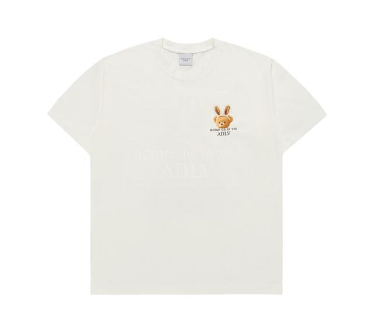 ADLV RABBIT BEAR DOLL LOGO SHORT SLEEVE T-SHIRT White (Instock)