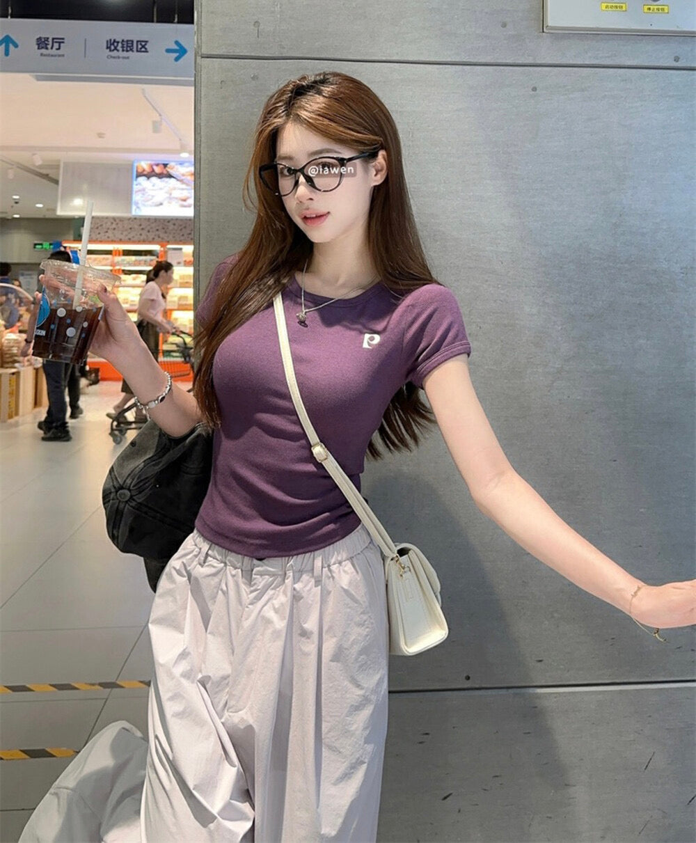 Kelly Designs Purple Tshirt and Pants Set (Instock)