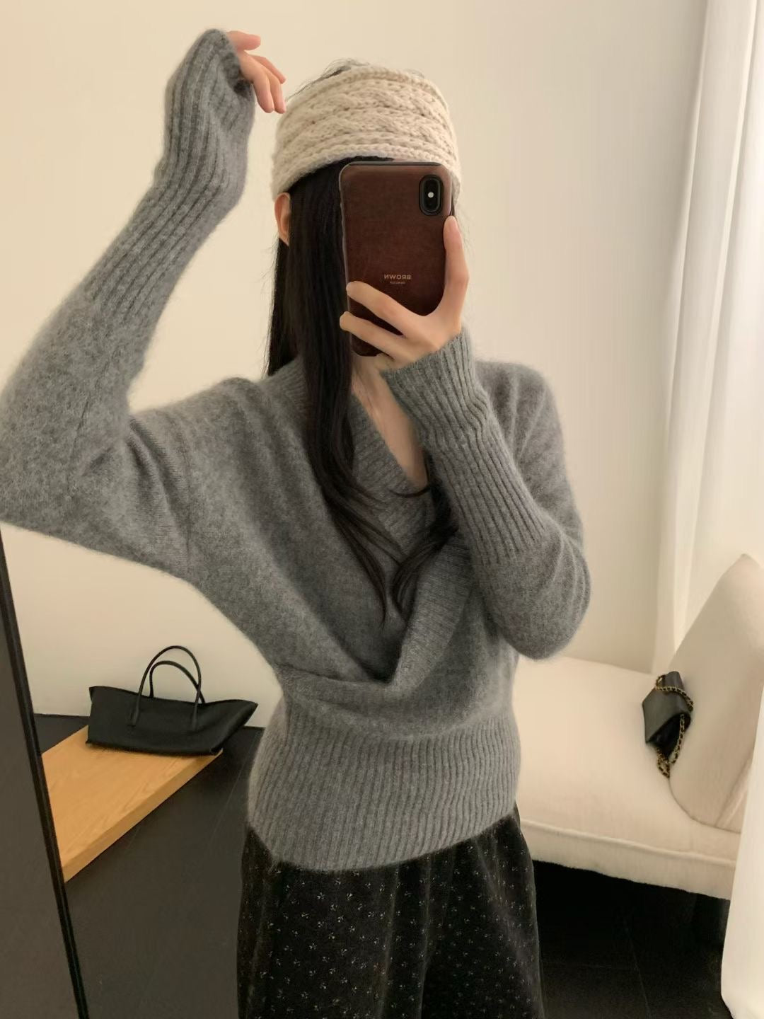 Kelly Designs Soft V-Neck Wrap Knit Sweater-3 Colors (Instock)