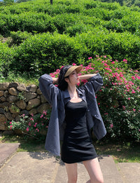 Kelly Designs Shirt & Black Dress Set (Instock)